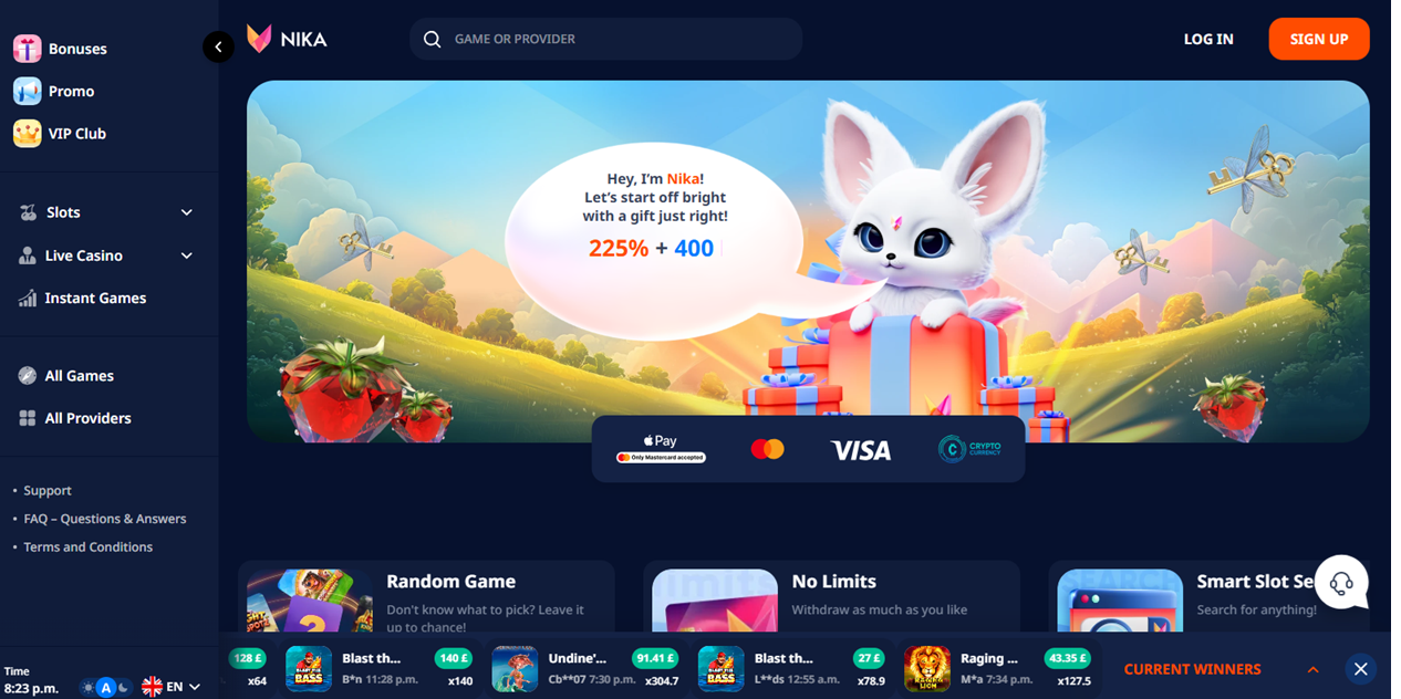 Nika non gamstop casinos