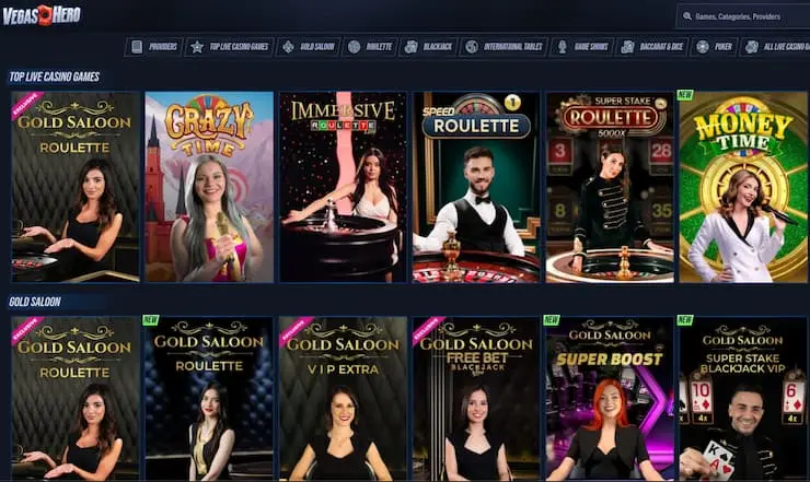 Vegas Hero casino non gam